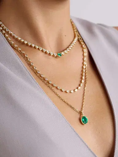 Anita Ko 18-karat-gold, Emerald And Diamond Necklace | Thumbnail 5 Anita Ko 18-karat-gold, Emerald And Diamond Necklace | Thumbnail 5