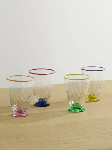 La DoubleJ Quilted Set Of Four Murano Glasses | Thumbnail 1 La DoubleJ Quilted Set Of Four Murano Glasses | Thumbnail 1