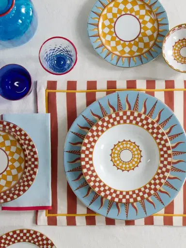 La DoubleJ Set Of Two Printed Linen Placemats | Thumbnail 2 La DoubleJ Set Of Two Printed Linen Placemats | Thumbnail 2