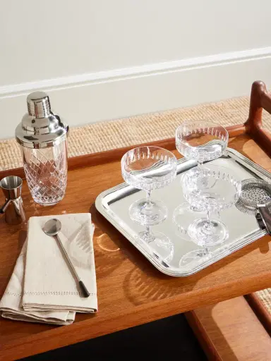 Soho Home Roebling Set of Four Crystal Champagne Coupes - Men | Thumbnail 2 Soho Home Roebling Set of Four Crystal Champagne Coupes - Men | Thumbnail 2