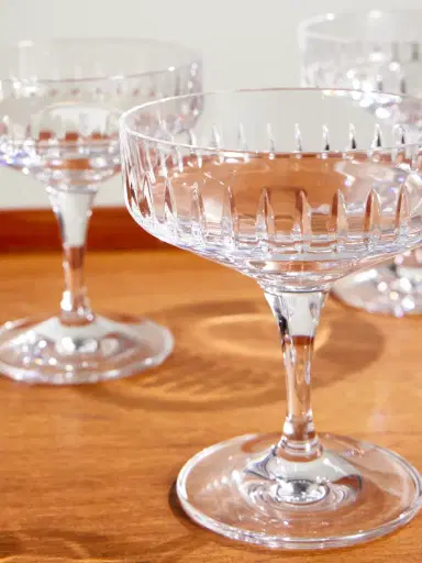 Soho Home Roebling Set of Four Crystal Champagne Coupes - Men | Thumbnail 3 Soho Home Roebling Set of Four Crystal Champagne Coupes - Men | Thumbnail 3
