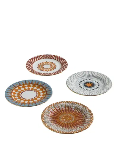 La DoubleJ Set Of Four Gold-plated Porcelain Dessert Plates | Thumbnail 1 La DoubleJ Set Of Four Gold-plated Porcelain Dessert Plates | Thumbnail 1