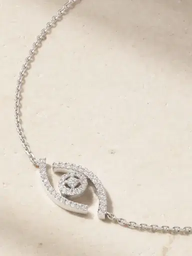 Messika Lucky Eye 18-karat White Gold Diamond Bracelet | Thumbnail 4 Messika Lucky Eye 18-karat White Gold Diamond Bracelet | Thumbnail 4