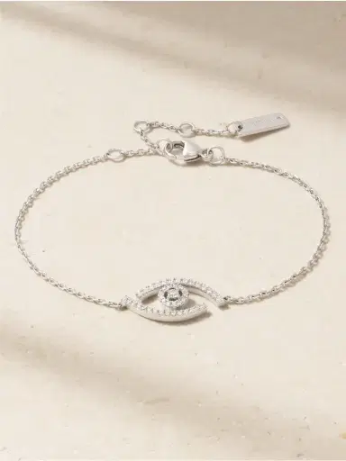 Messika Lucky Eye 18-karat White Gold Diamond Bracelet | Thumbnail 1 Messika Lucky Eye 18-karat White Gold Diamond Bracelet | Thumbnail 1
