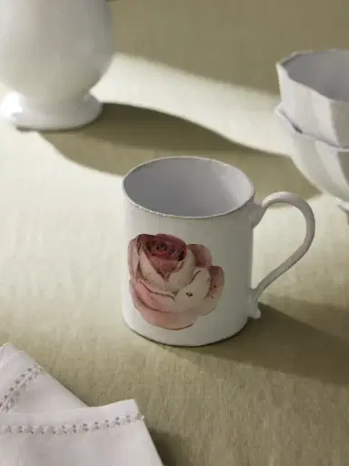 Astier De Villatte + John Derian Rose And Insect Glazed Ceramic Mug | Thumbnail 2 Astier De Villatte + John Derian Rose And Insect Glazed Ceramic Mug | Thumbnail 2