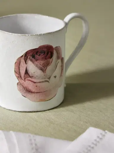 Astier De Villatte + John Derian Rose And Insect Glazed Ceramic Mug | Thumbnail 3 Astier De Villatte + John Derian Rose And Insect Glazed Ceramic Mug | Thumbnail 3