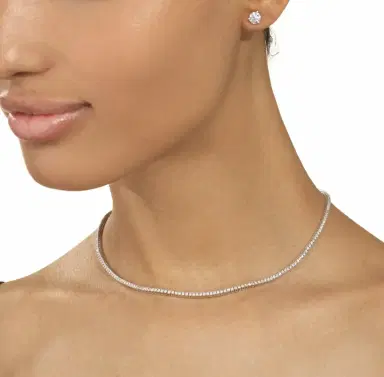 Stephanie Gottlieb Petite Diamond Tennis Necklace | Thumbnail 2 Stephanie Gottlieb Petite Diamond Tennis Necklace | Thumbnail 2
