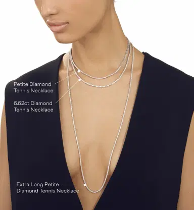 Stephanie Gottlieb Petite Diamond Tennis Necklace | Thumbnail 3 Stephanie Gottlieb Petite Diamond Tennis Necklace | Thumbnail 3