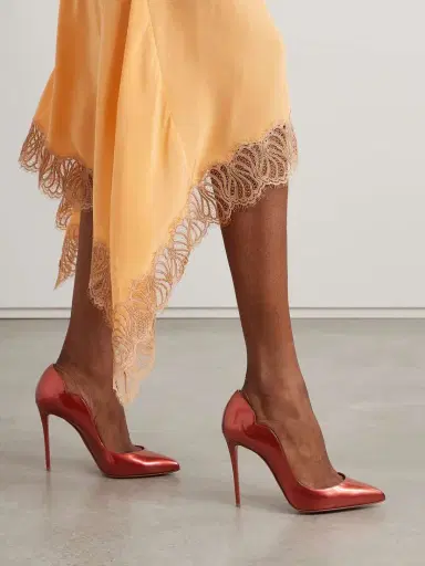 Christian Louboutin Hot Chick 100 Patent-leather Pumps | Thumbnail 2 Christian Louboutin Hot Chick 100 Patent-leather Pumps | Thumbnail 2