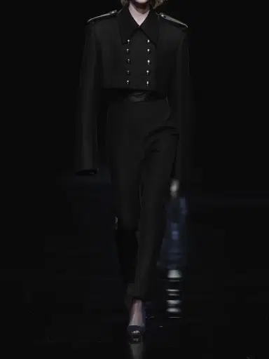 Khaite Lenro Pleated Satin-trimmed Grain De Poudre Straight-leg Pants | Thumbnail 5 Khaite Lenro Pleated Satin-trimmed Grain De Poudre Straight-leg Pants | Thumbnail 5