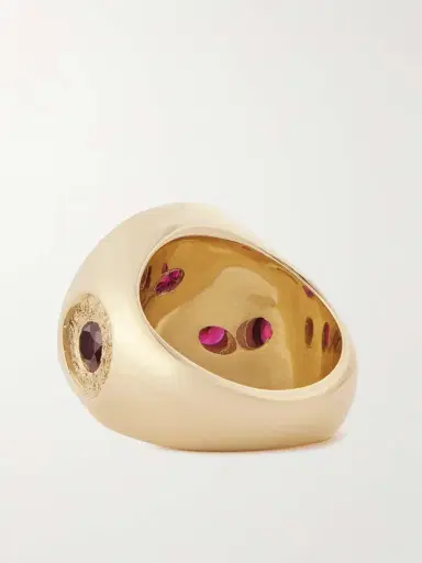 Bleue Burnham Chloroplast 9-karat Recycled-gold Laboratory-grown Sapphire Ring | Thumbnail 3 Bleue Burnham Chloroplast 9-karat Recycled-gold Laboratory-grown Sapphire Ring | Thumbnail 3