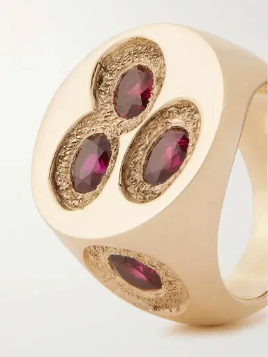 Bleue Burnham Chloroplast 9-karat Recycled-gold Laboratory-grown Sapphire Ring | Thumbnail 4 Bleue Burnham Chloroplast 9-karat Recycled-gold Laboratory-grown Sapphire Ring | Thumbnail 4