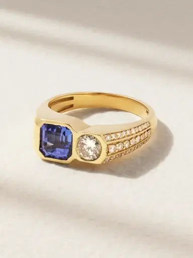 Jacquie Aiche 18-karat Gold, Tanzanite And Diamond Ring | Thumbnail 1 Jacquie Aiche 18-karat Gold, Tanzanite And Diamond Ring | Thumbnail 1