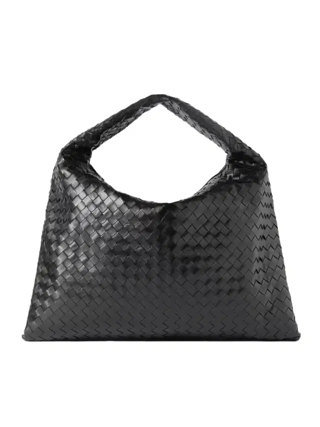 Bottega Veneta Hop Large Intrecciato Leather Tote