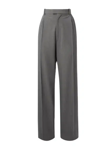 Bottega Veneta Pleated Wool-blend Straight-leg Pants | Thumbnail 1 Bottega Veneta Pleated Wool-blend Straight-leg Pants | Thumbnail 1