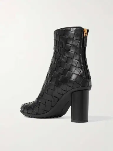 Bottega Veneta Atomic Intrecciato Leather Ankle Boots | Thumbnail 3 Bottega Veneta Atomic Intrecciato Leather Ankle Boots | Thumbnail 3