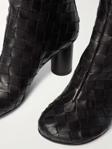 Bottega Veneta Atomic Intrecciato Leather Ankle Boots | Thumbnail 4 Bottega Veneta Atomic Intrecciato Leather Ankle Boots | Thumbnail 4