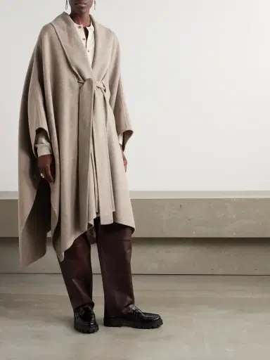 Purdey Carrington Belted Wool And Cashmere-blend Cape | Thumbnail 3 Purdey Carrington Belted Wool And Cashmere-blend Cape | Thumbnail 3