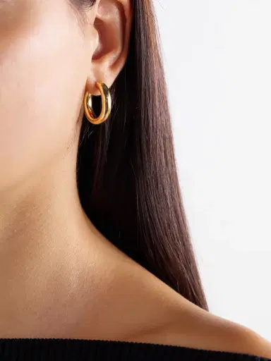 Anita Ko Cosmo 18-karat Gold Hoop Earrings | Thumbnail 2 Anita Ko Cosmo 18-karat Gold Hoop Earrings | Thumbnail 2