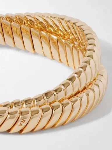 Roxanne Assoulin The Double Cobra Gold-tone Bracelet | Thumbnail 4 Roxanne Assoulin The Double Cobra Gold-tone Bracelet | Thumbnail 4