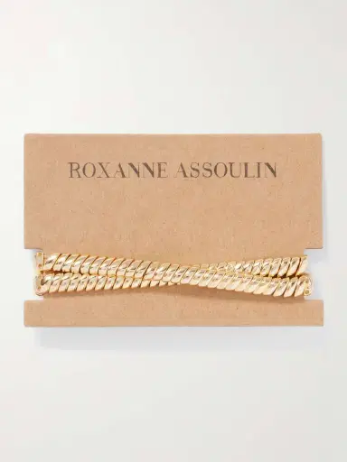 Roxanne Assoulin The Double Cobra Gold-tone Bracelet | Thumbnail 5 Roxanne Assoulin The Double Cobra Gold-tone Bracelet | Thumbnail 5