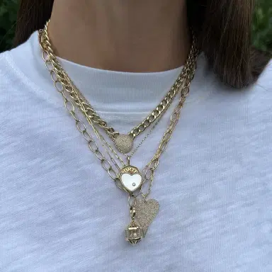 Stephanie Gottlieb Gold Heart Gemstone Necklace | Thumbnail 11 Stephanie Gottlieb Gold Heart Gemstone Necklace | Thumbnail 11