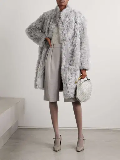 Yves Salomon Shearling Coat | Thumbnail 2 Yves Salomon Shearling Coat | Thumbnail 2