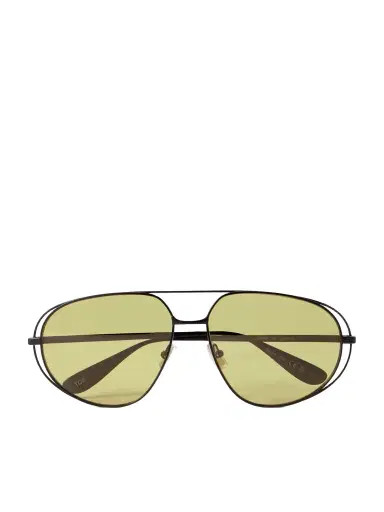 Bottega Veneta Eyewear Aviator-style Gunmetal-tone Sunglasses | Thumbnail 1 Bottega Veneta Eyewear Aviator-style Gunmetal-tone Sunglasses | Thumbnail 1