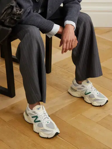 New Balance 9060 Rubber-trimmed Textured-leather And Mesh Sneakers | Thumbnail 2 New Balance 9060 Rubber-trimmed Textured-leather And Mesh Sneakers | Thumbnail 2