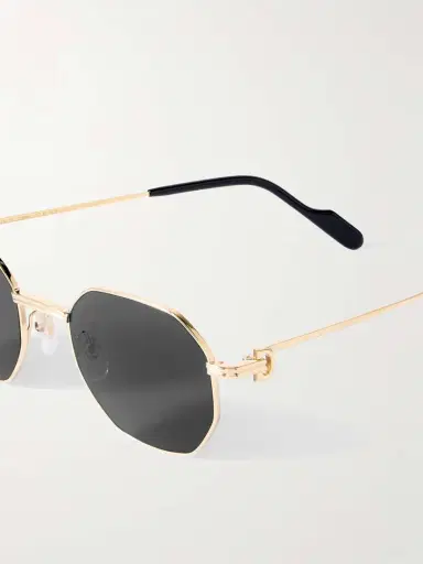 Cartier Eyewear Hexagon-frame Gold-tone Sunglasses | Thumbnail 4 Cartier Eyewear Hexagon-frame Gold-tone Sunglasses | Thumbnail 4