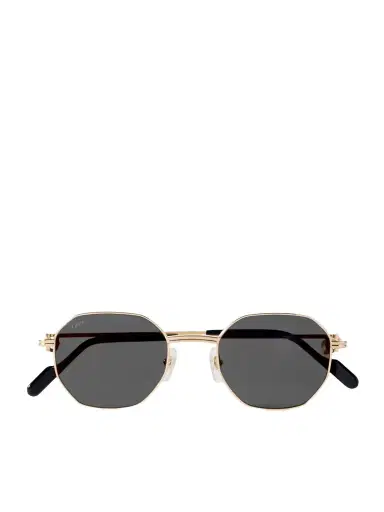 Cartier Eyewear Hexagon-frame Gold-tone Sunglasses | Thumbnail 1 Cartier Eyewear Hexagon-frame Gold-tone Sunglasses | Thumbnail 1