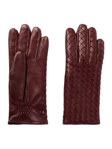 Bottega Veneta Intrecciato Leather Gloves | Thumbnail 1 Bottega Veneta Intrecciato Leather Gloves | Thumbnail 1