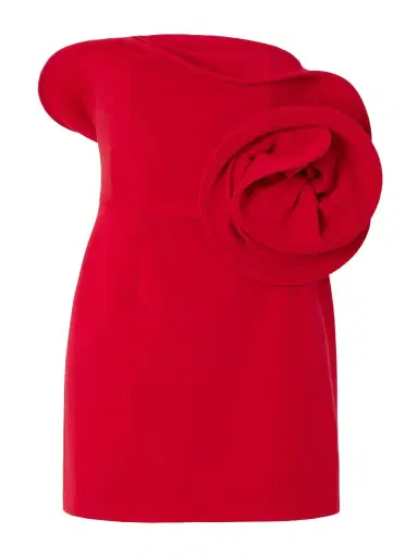 Magda Butrym Strapless Appliquéd Wool-blend Mini Dress | Thumbnail 1 Magda Butrym Strapless Appliquéd Wool-blend Mini Dress | Thumbnail 1