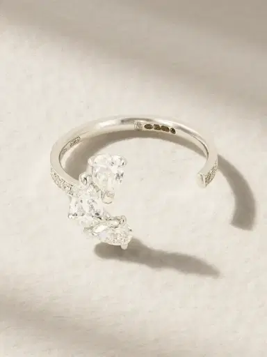 Repossi Serti Sur Vide 18-karat White Gold Diamond Ring | Thumbnail 1 Repossi Serti Sur Vide 18-karat White Gold Diamond Ring | Thumbnail 1