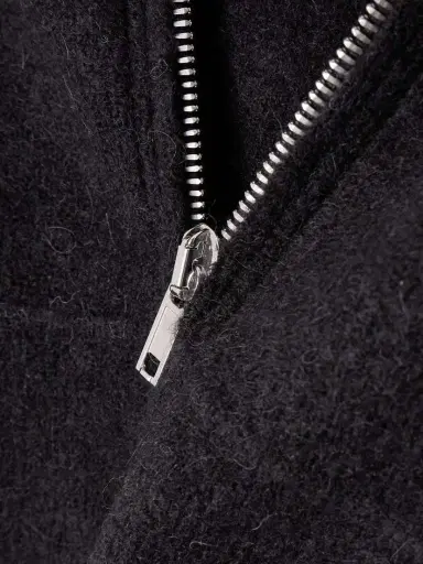 Rick Owens Cropped Zip-up Knitted Cardigan | Thumbnail 4 Rick Owens Cropped Zip-up Knitted Cardigan | Thumbnail 4