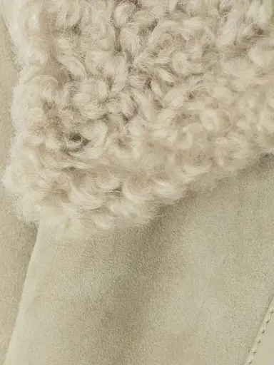 Burberry Leather-trimmed Shearling Coat | Thumbnail 5 Burberry Leather-trimmed Shearling Coat | Thumbnail 5