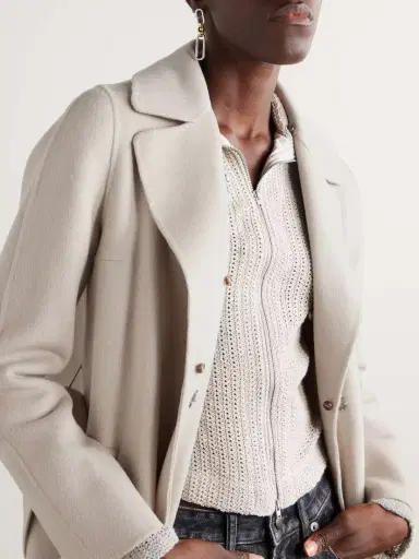 Yves Salomon Belted Shearling-trimmed Wool And Cashmere-blend Coat | Thumbnail 6 Yves Salomon Belted Shearling-trimmed Wool And Cashmere-blend Coat | Thumbnail 6
