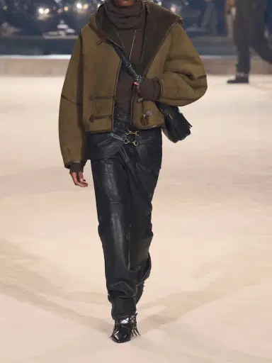 Isabel Marant Amiel Oversized Hooded Leather-trimmed Shearling Jacket | Thumbnail 5 Isabel Marant Amiel Oversized Hooded Leather-trimmed Shearling Jacket | Thumbnail 5