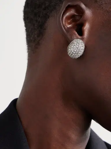 Jennifer Behr Tinsel Rhodium-plated Crystal Earrings | Thumbnail 2 Jennifer Behr Tinsel Rhodium-plated Crystal Earrings | Thumbnail 2