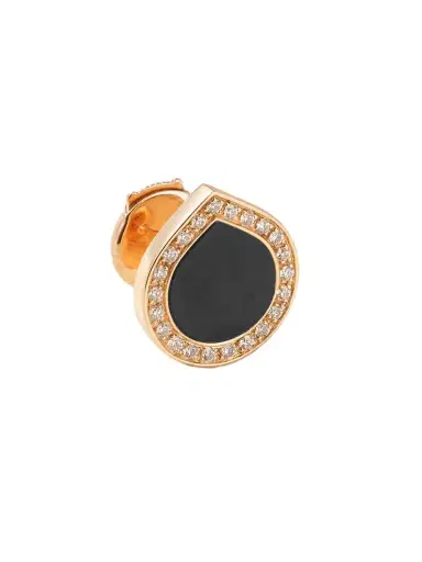 Repossi Antifer 18-karat Rose Gold, Onyx And Diamond Single Earring | Thumbnail 1 Repossi Antifer 18-karat Rose Gold, Onyx And Diamond Single Earring | Thumbnail 1