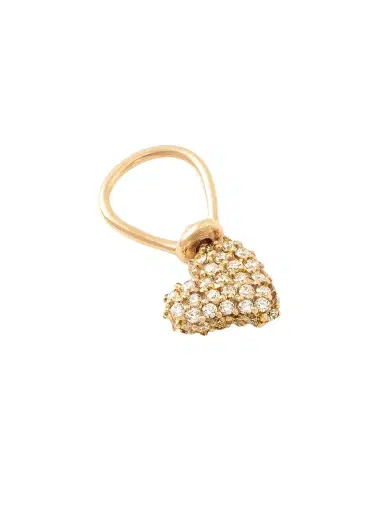 Marla Aaron Allstone Itty Bitty Heart 18-karat Gold Diamond Pendant | Thumbnail 1 Marla Aaron Allstone Itty Bitty Heart 18-karat Gold Diamond Pendant | Thumbnail 1