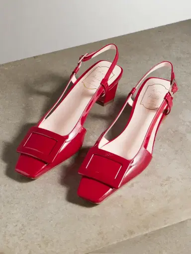 Roger Vivier Belle Vivier 45 Patent-leather Slingback Pumps | Thumbnail 5 Roger Vivier Belle Vivier 45 Patent-leather Slingback Pumps | Thumbnail 5