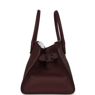 The Row The Row Soft Margaux 10 Bag Jam Grained Calfskin Silver Hardware | Thumbnail 3 The Row The Row Soft Margaux 10 Bag Jam Grained Calfskin Silver Hardware | Thumbnail 3