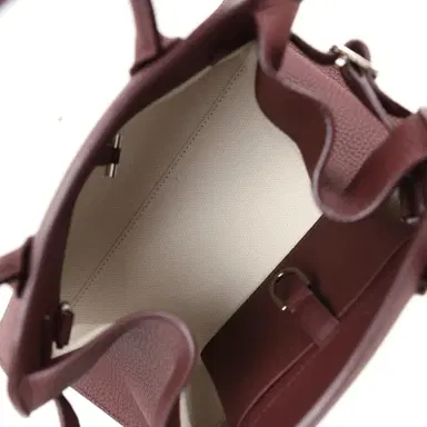 The Row The Row Soft Margaux 10 Bag Jam Grained Calfskin Silver Hardware | Thumbnail 9 The Row The Row Soft Margaux 10 Bag Jam Grained Calfskin Silver Hardware | Thumbnail 9