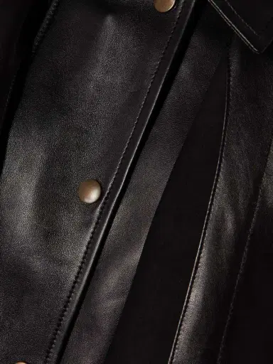 Chloé Cropped Leather Cape | Thumbnail 6 Chloé Cropped Leather Cape | Thumbnail 6