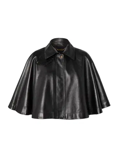 Chloé Cropped Leather Cape | Thumbnail 1 Chloé Cropped Leather Cape | Thumbnail 1