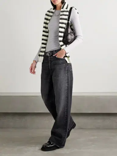 AGOLDE Delphi Ribbed Jersey Top | Thumbnail 2 AGOLDE Delphi Ribbed Jersey Top | Thumbnail 2
