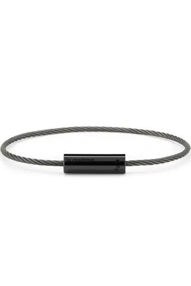 LE GRAMME 5g Polished Black Cerarmic Cable Bracelet | Thumbnail 1 LE GRAMME 5g Polished Black Cerarmic Cable Bracelet | Thumbnail 1