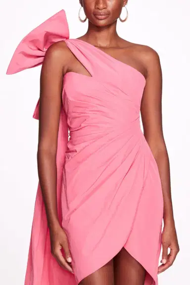 Marchesa Notte Asym Train Mini Dress | Thumbnail 6 Marchesa Notte Asym Train Mini Dress | Thumbnail 6