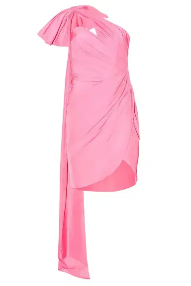 Marchesa Notte Asym Train Mini Dress | Thumbnail 1 Marchesa Notte Asym Train Mini Dress | Thumbnail 1